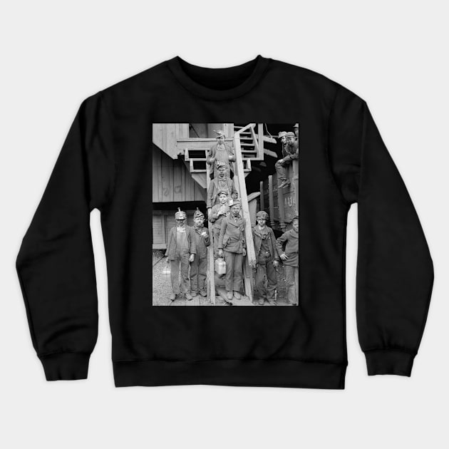 Coal Breaker Boys, 1900. Vintage Photo Crewneck Sweatshirt by historyphoto